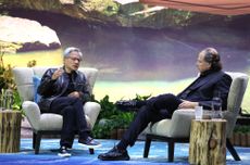 Nvidia CEO Jensen Huang and Salesforce CEO Marc Benioff talk at Dreamforce 2024