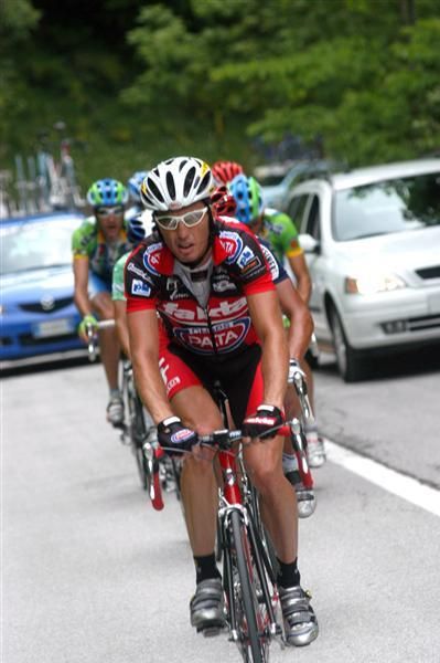 Scott Sunderland drives the pace in a breakaway.