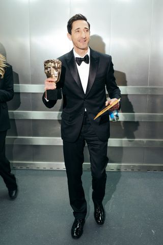 Adrien Brody during the EE BAFTA Film Awards 2025 at The Royal Festival Hall