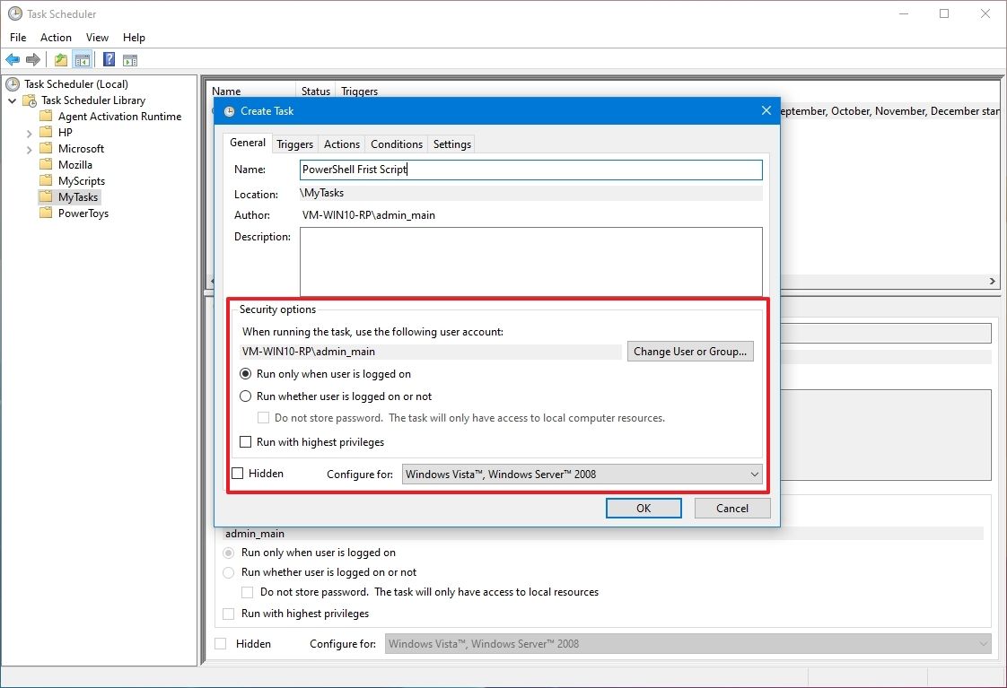 How to create an automated task using Task Scheduler on Windows 10