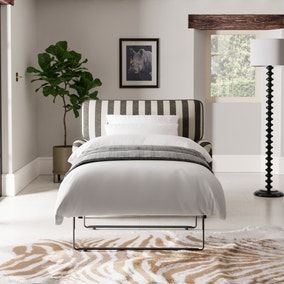 Beatrice Ii Woven Stripe Single Snuggle Sofa Bed