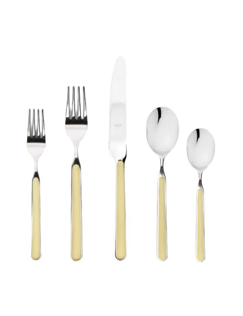 Fantasia Flatware 20-Pc Set by Mepra in Porcelain