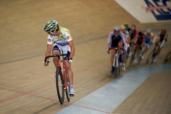 Michael Creed (Team Type 1) off he front for the heats