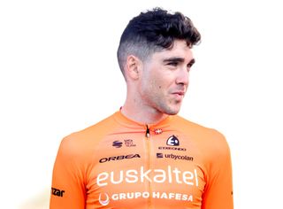 ZAMUDIO SPAIN APRIL 07 Gotzon Martin of EuskaltelEuskadi looks on before the 61st Itzulia Basque Country 2022 Stage 4 a 1856km stage from VitoriaGasteiz to Ingeteam Parke Zamudio on April 07 2022 in Zamudio Spain Photo by Ion AlcobaQuality Sport ImagesGetty Images
