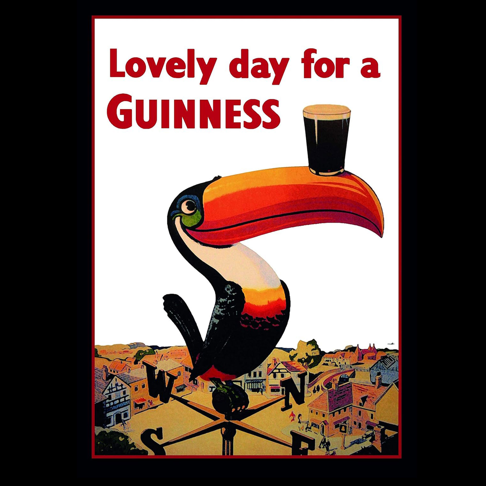 RPW Roystone Print Works, Lovely Day for a Guinness Wall Poster Print