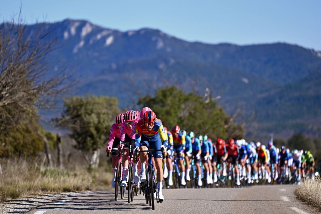 SAINTVICTORET FRANCE FEBRUARY 14 Bauke Mollema of the Netherlands and Team Lidl Trek competes in the breakaway during the 9th Tour de la Provence 2025 Stage 1a 1693km stage from Marseille to SaintVictoret on February 14 2025 in SaintVictoret France Photo by Billy CeustersGetty Images