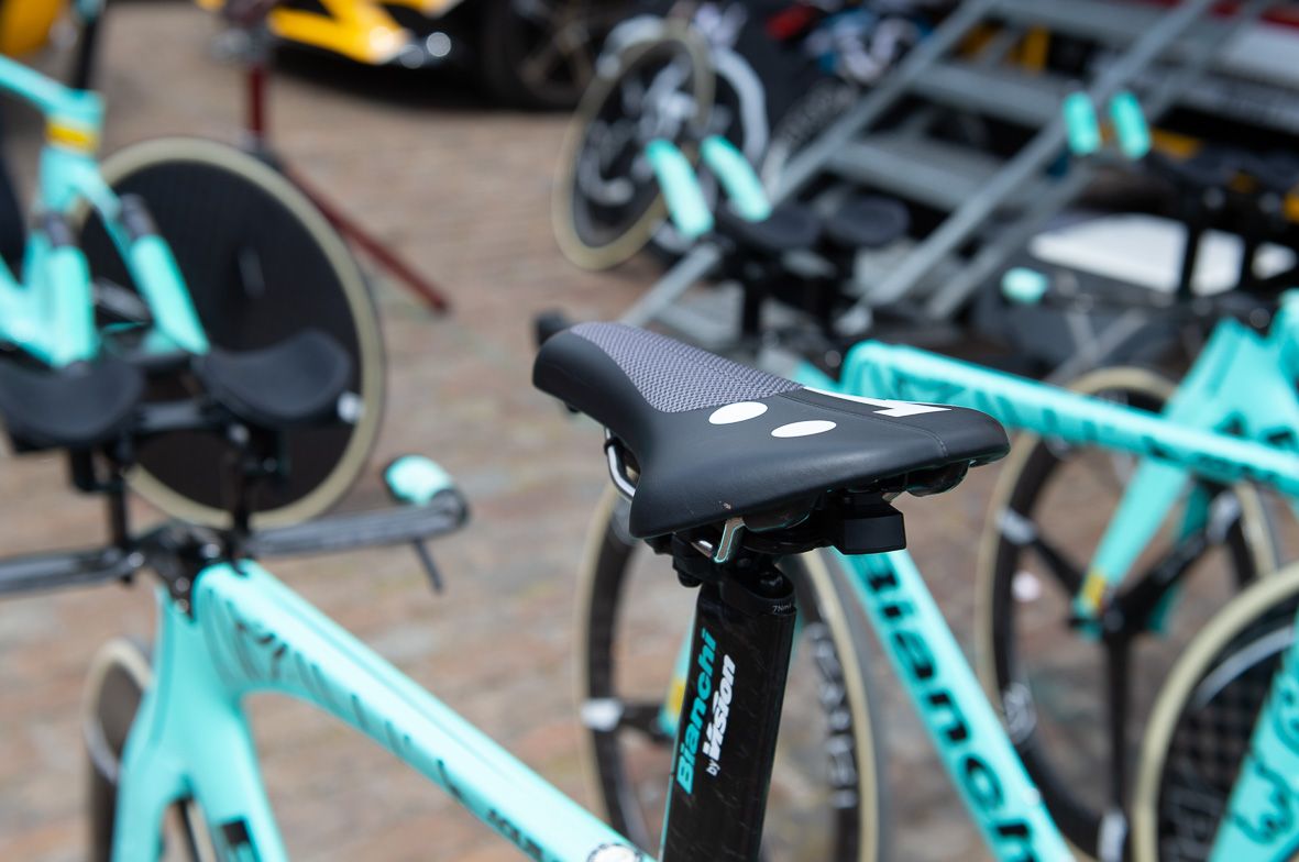 Many riders will often have additional grip on their saddles to help to stay in position
