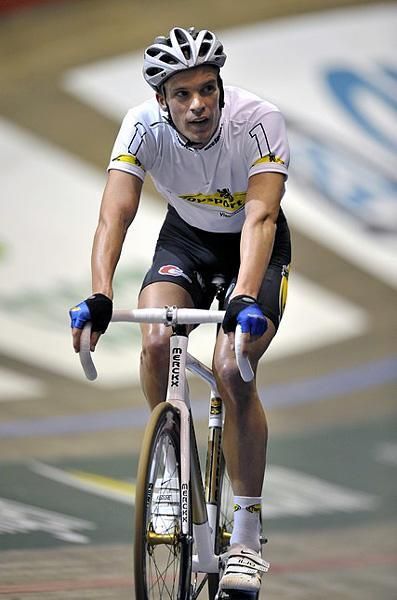 Iljo Keisse during the 2008 Gent Six Day.