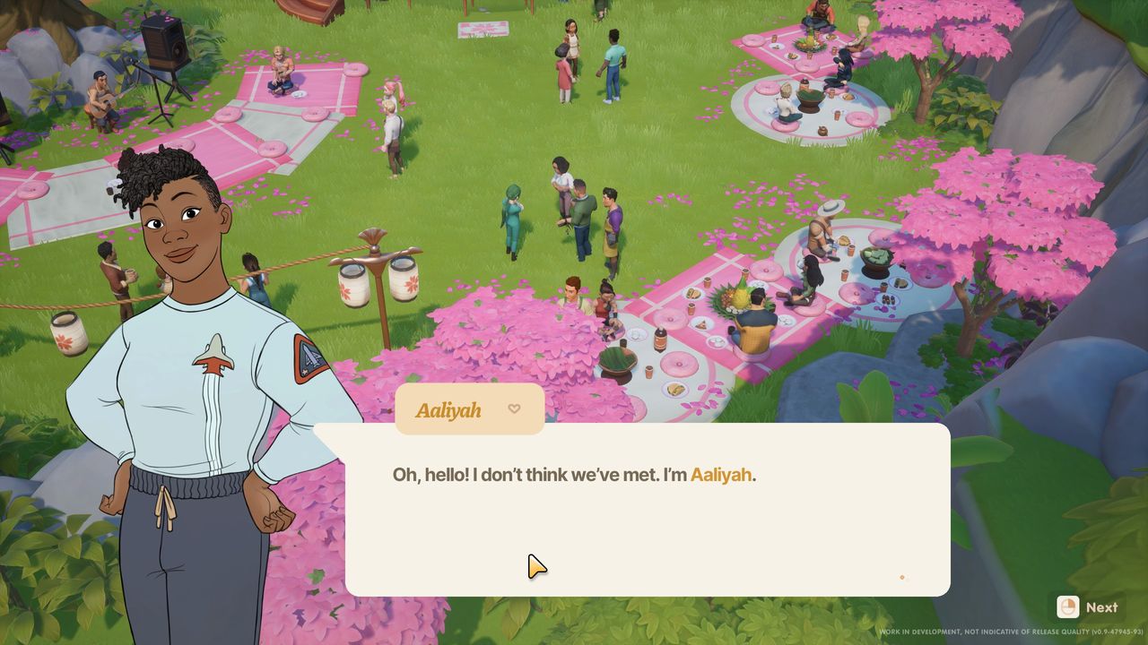 Person in a life farming sim