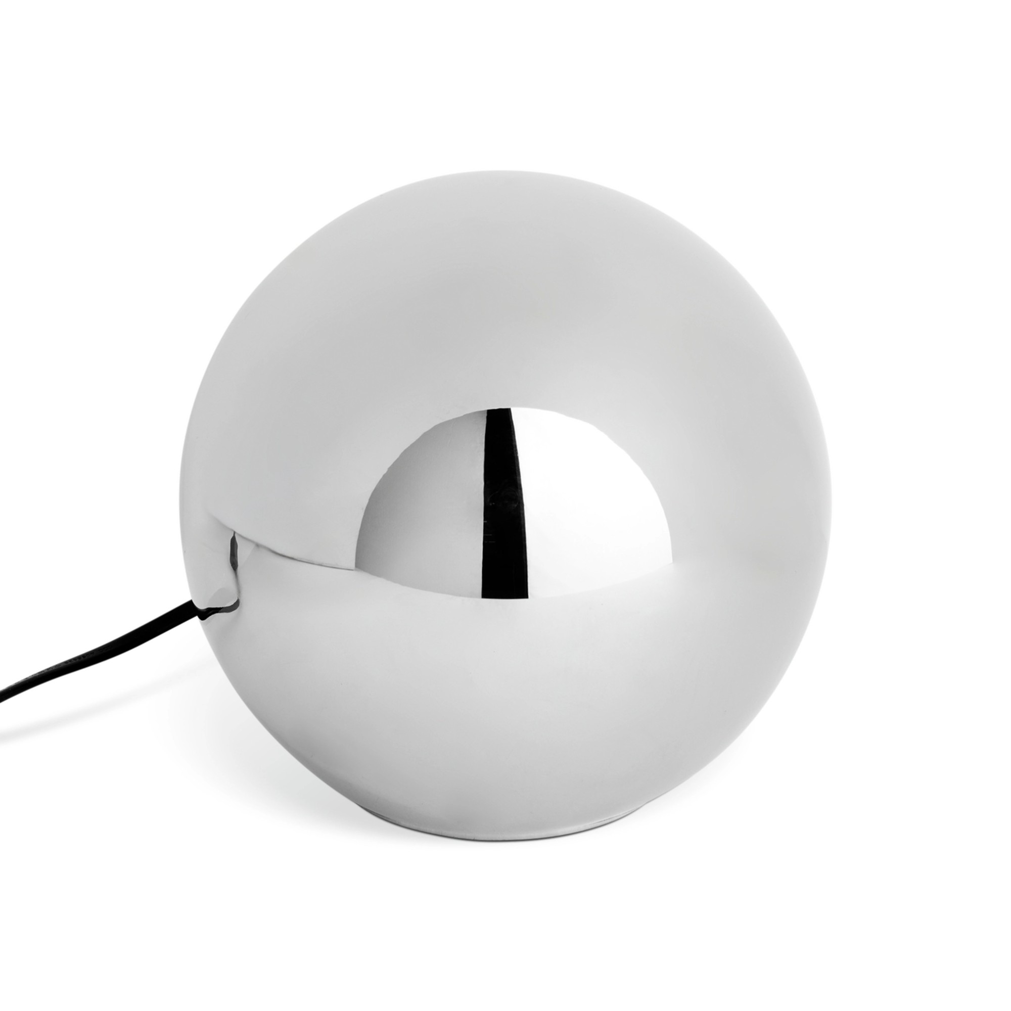Habitat Caliban Globe Glass Table Lamp - Chrome