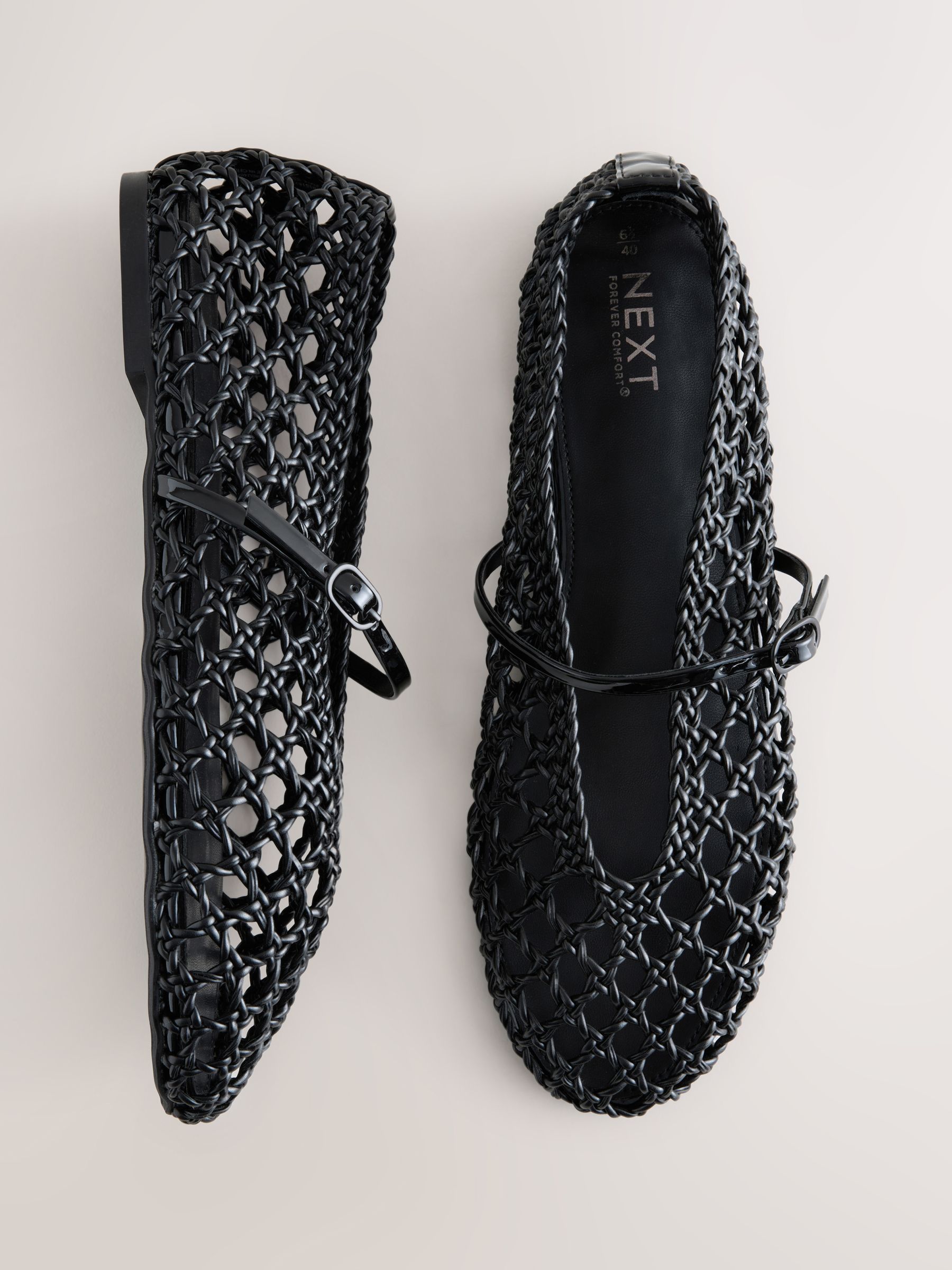 Black Forever Comfort&amp;reg; Weave Mary Jane Shoes - Size 3 Eu 35.5