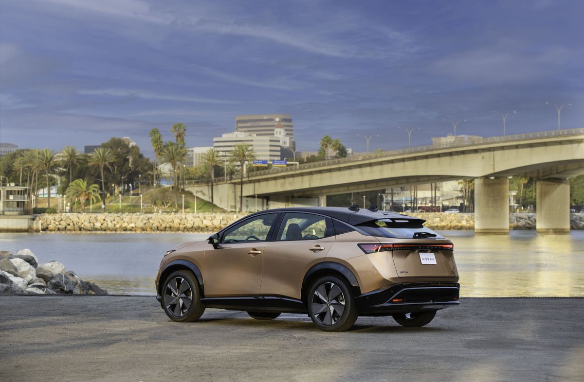 Nissan Ariya 2022 electric SUV &mdash; rear
