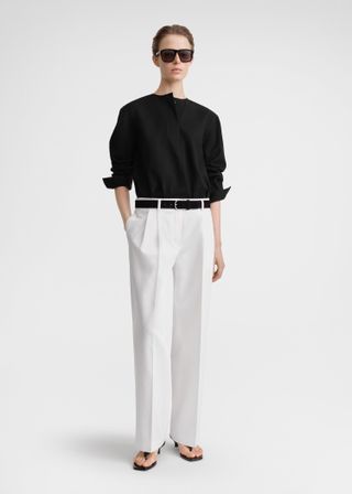 Relaxed Chino Trousers White