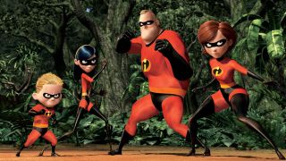 The superhero group known as the Incredibles in the 2004 Pixar movie