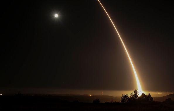 An American ICBM test in May 2017.