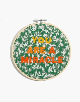 Pretty Strange Design Hand-Embroidered Everyday Miracle Wall Art