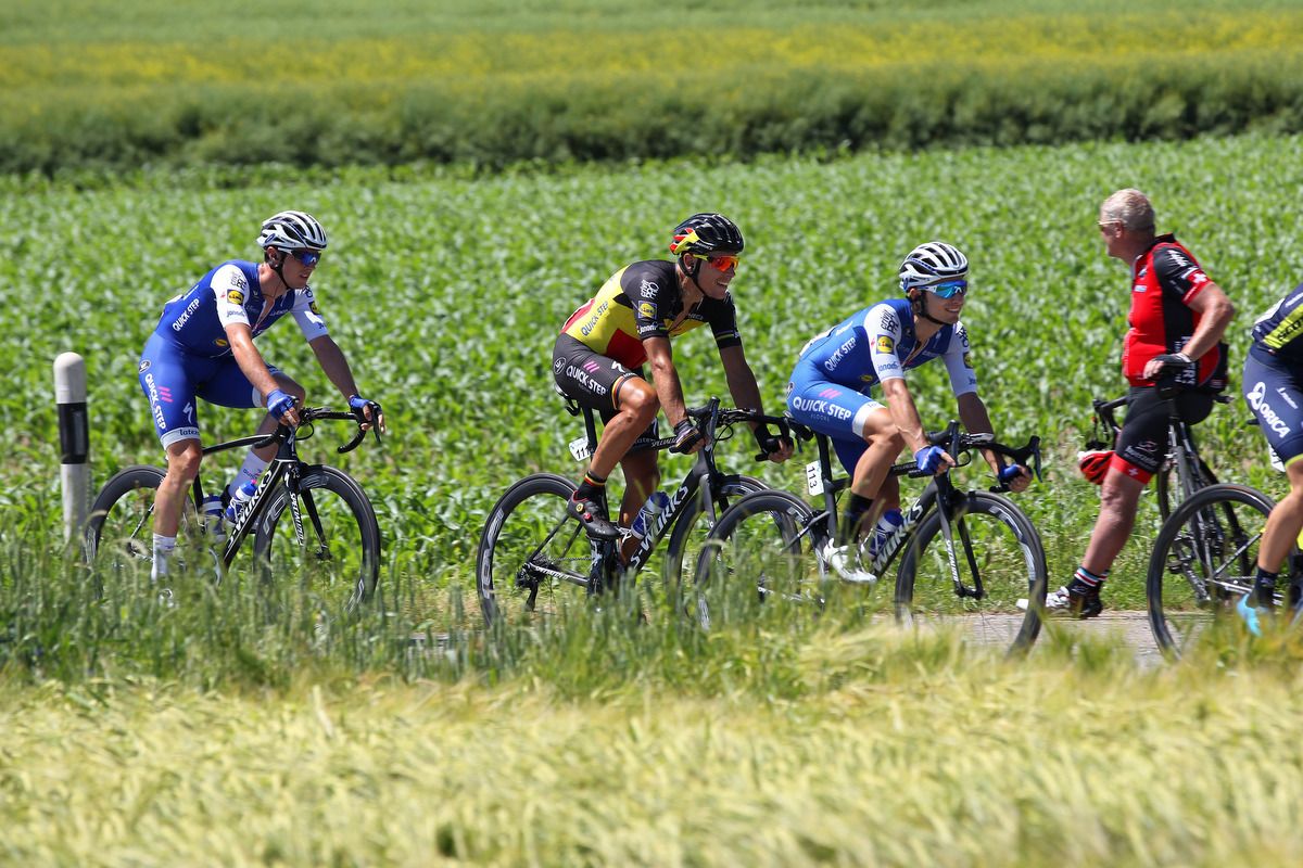 Philippe Gilbert (Quick-Step Floors) in the peloton