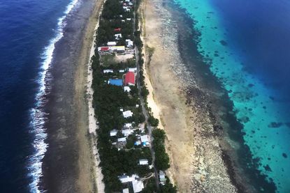 The South Pacific island of Tuvalu.