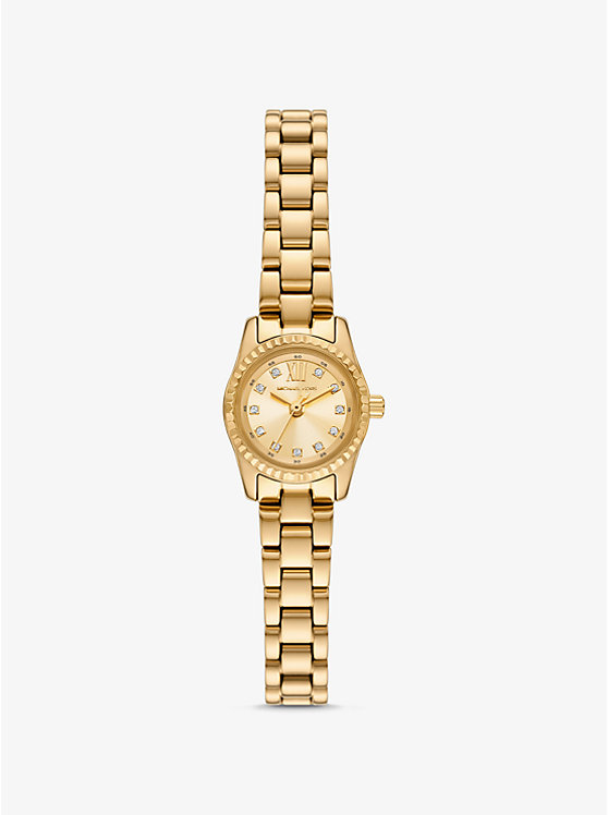 Mini Lexington Pav&amp;eacute; Gold-Tone Watch