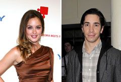 Leighton Meester and Justin Long 