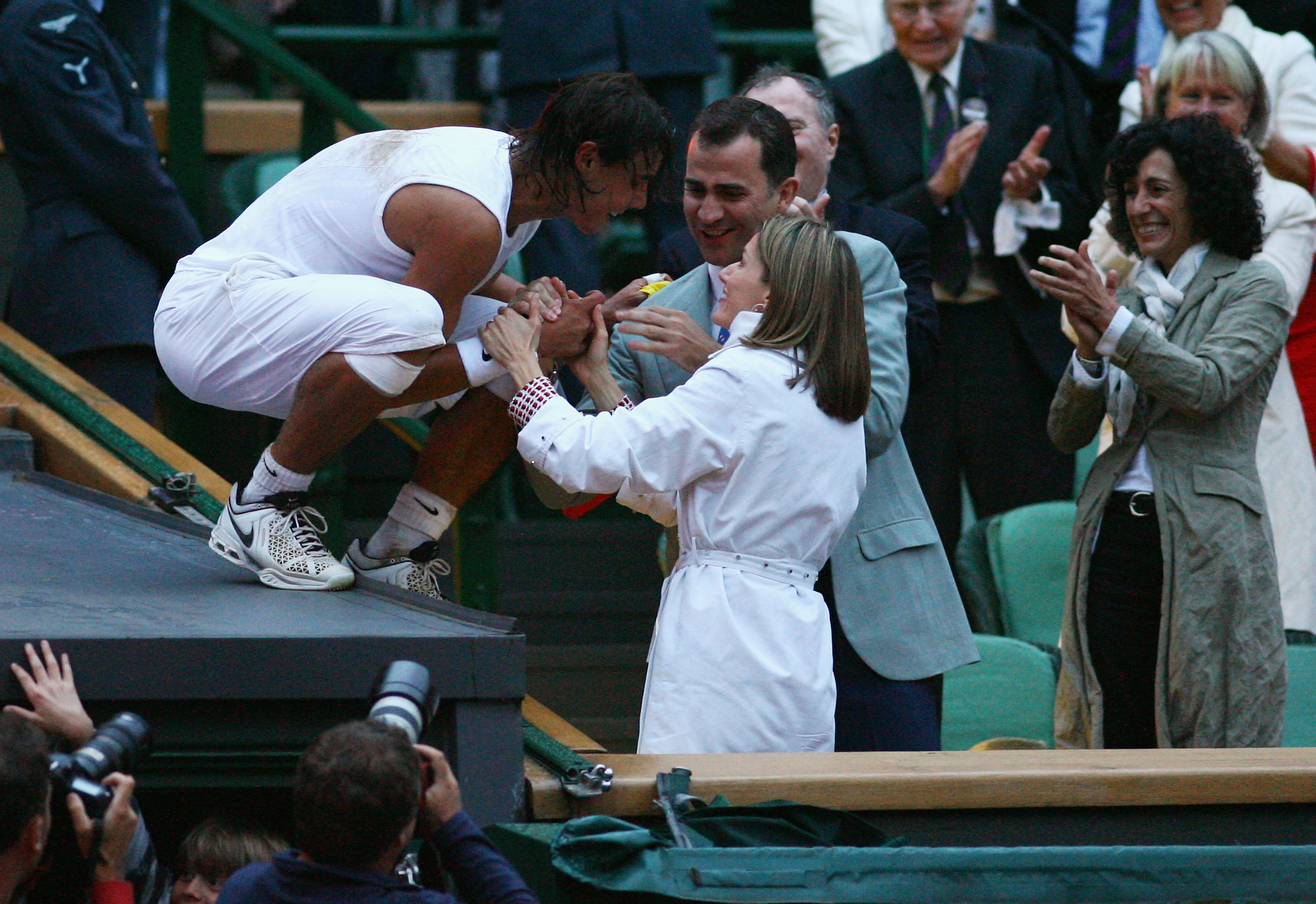 wimbledon - felipe, letizia