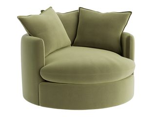 Dunkins Accent Chair Large in Gardening Glove Green Clever Velvet