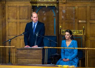Prince William, Duke of Cambridge and Catherine, Duchess of Cambridge attend the closing ceremony of the General Assembly on May 27, 2021 in Edinburgh, Scotland