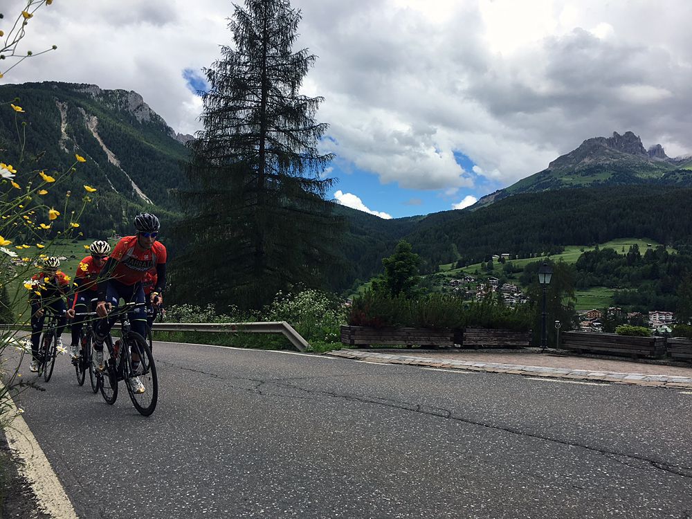 The ride back to the Flora Alpina includes a 10km climb