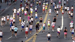 runners in a road race