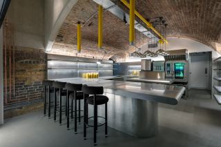 Chef's table at the Coal Office Restaurant by Tom Dixon