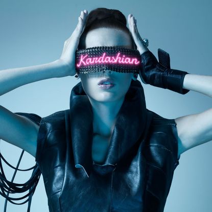 Woman With Kardashian Blindfold
