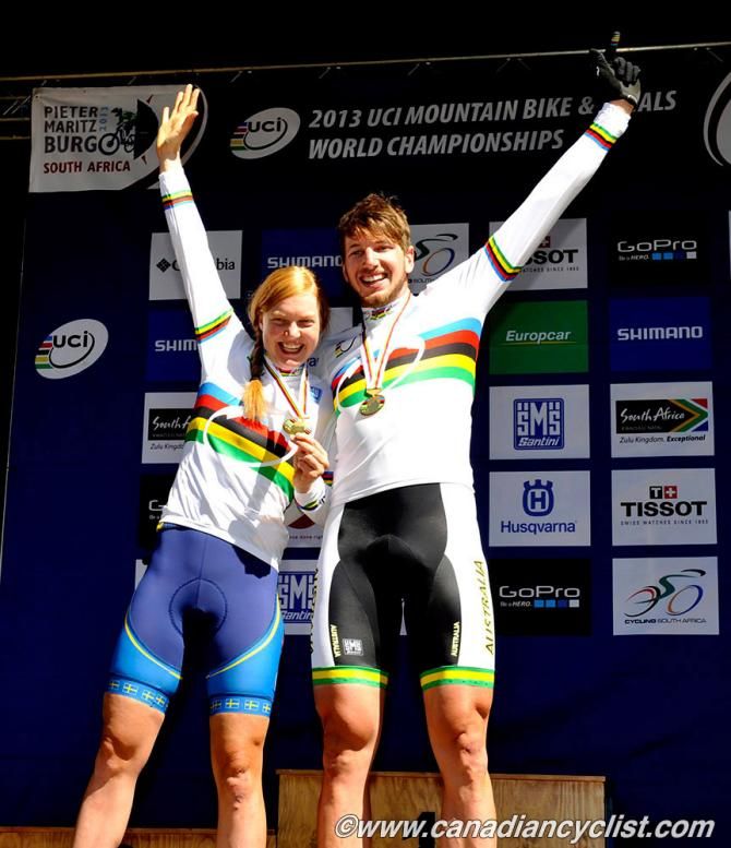 2013 eliminator world champions Alexandra Engen (Sweden) and Paul van der Ploeg (Australia)