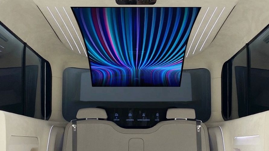 LG and Hyundai's new in-car concept features a flexible, 77-inch OLED