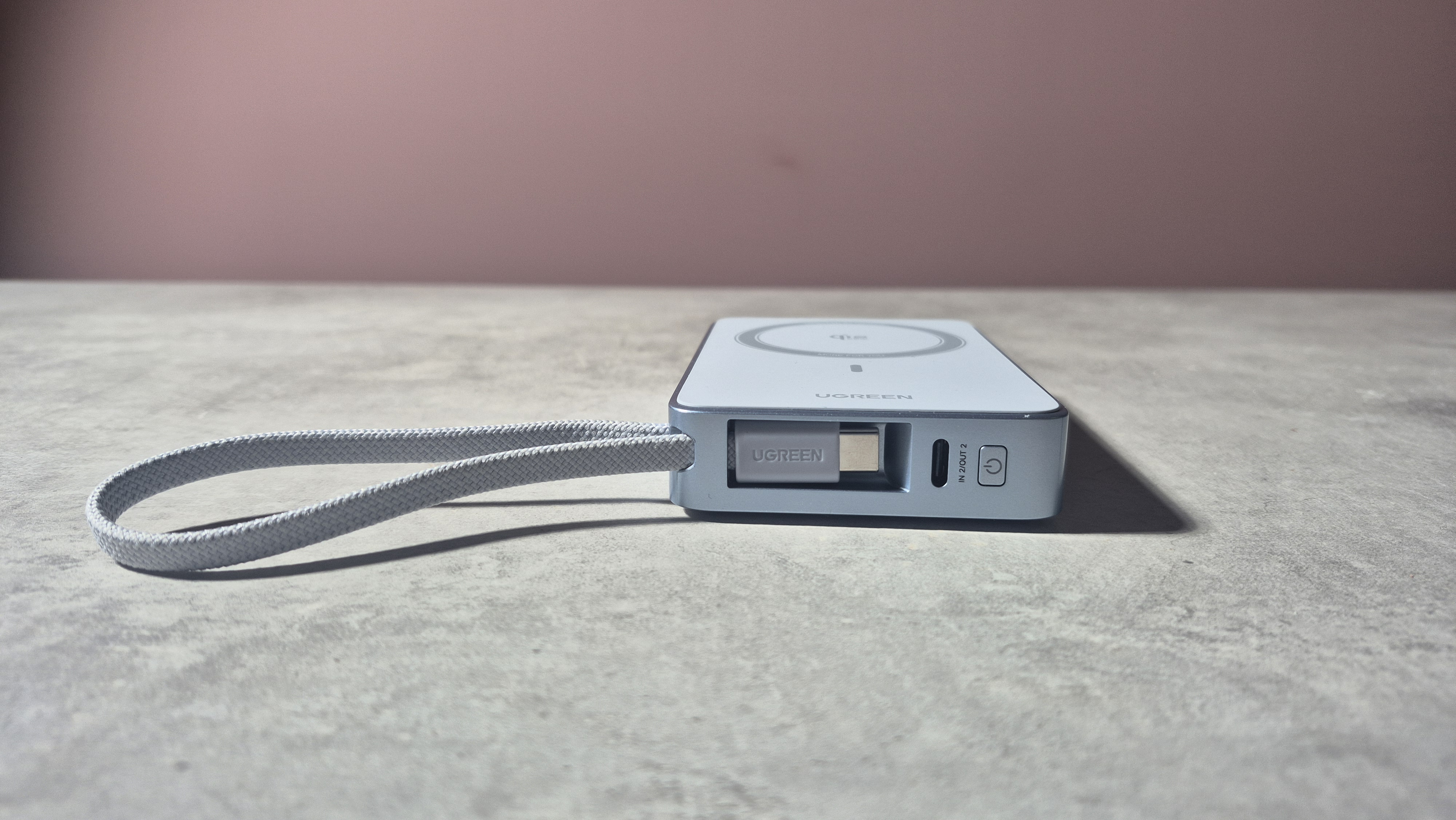 USB-C port on the UGreen MagFlow Magnetic Wireless Power Bank 10000mAh Qi2 25W