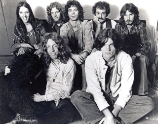 Steve Hillage (front left) and his band, 1978.