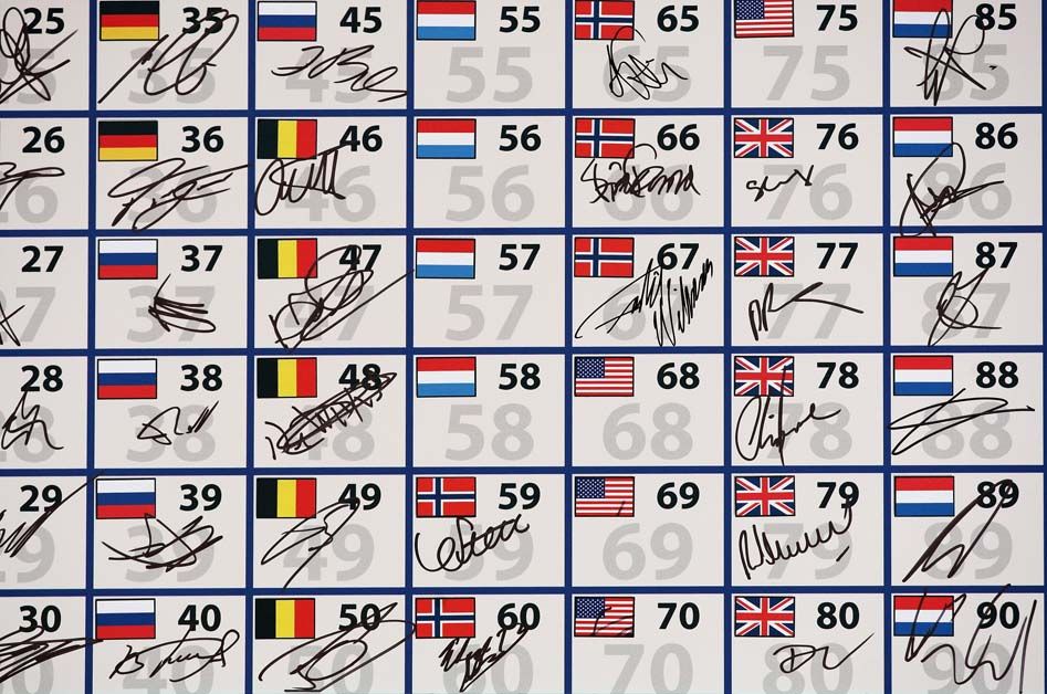 The 2009 riders sign on