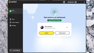 Norton VPN app running on windows