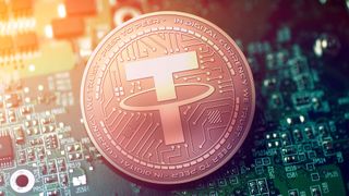 Top cryptocurrency listed — Tether