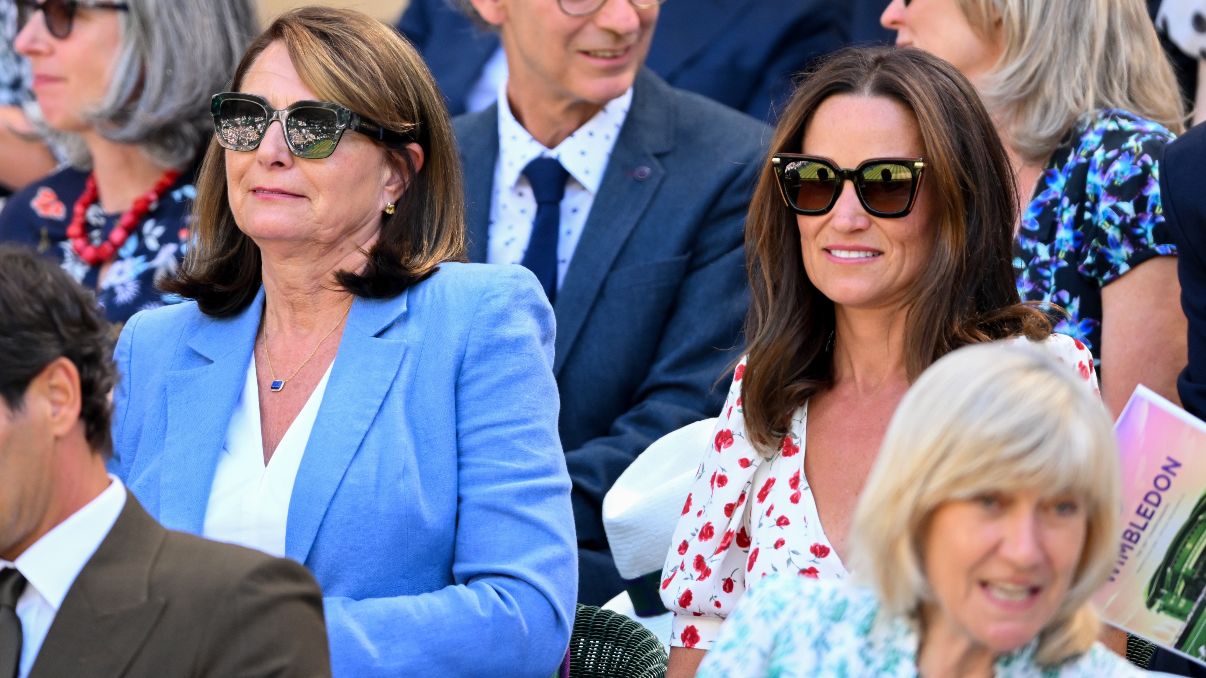 Carole and Pippa Middleton during day eight of the 2026 Wimbledon Tennis Championships at the All England Lawn Tennis and Croquet Club on July 06, 2026