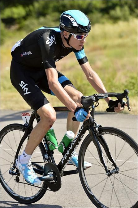Chris Froome (Sky) tested his legs on stage 2