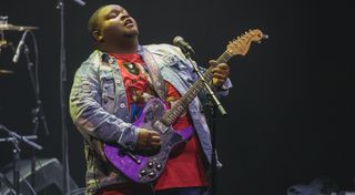 Christone “Kingfish” Ingram performs in concert at ACL Live on April 30, 2022 in Austin, Texas