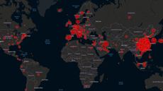 Coronavirus live map update