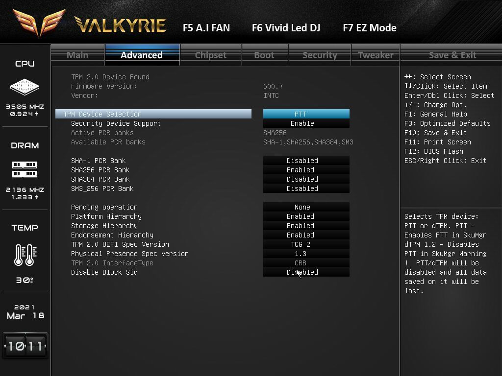 Biostar Z590 Valkyrie BIOS