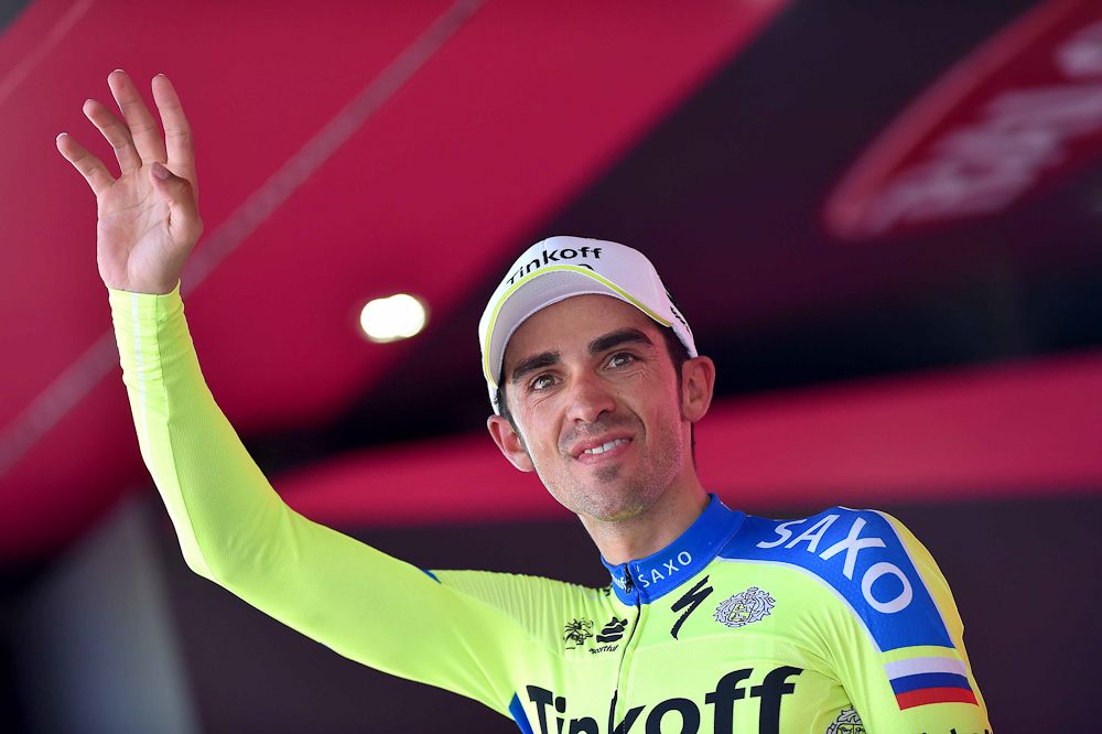 Alberto Contador waiting for another pink jersey.