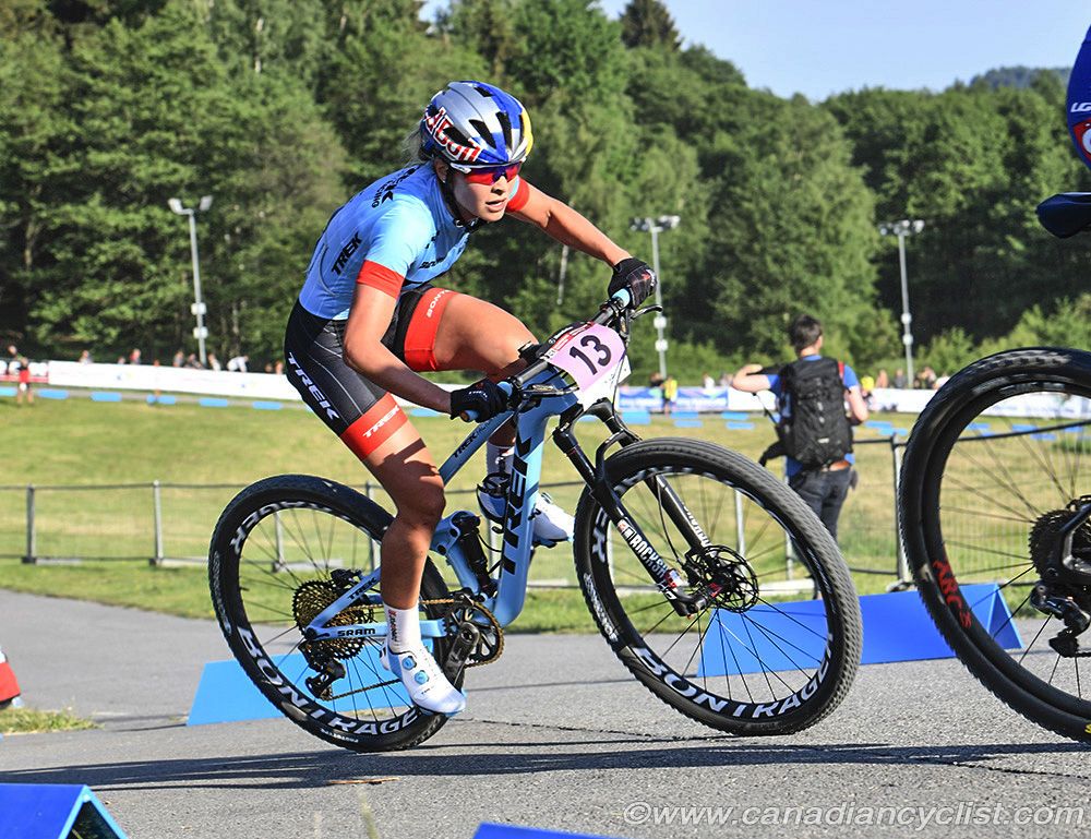 Emily Batty (Trek Factory Racing XC) struggled
