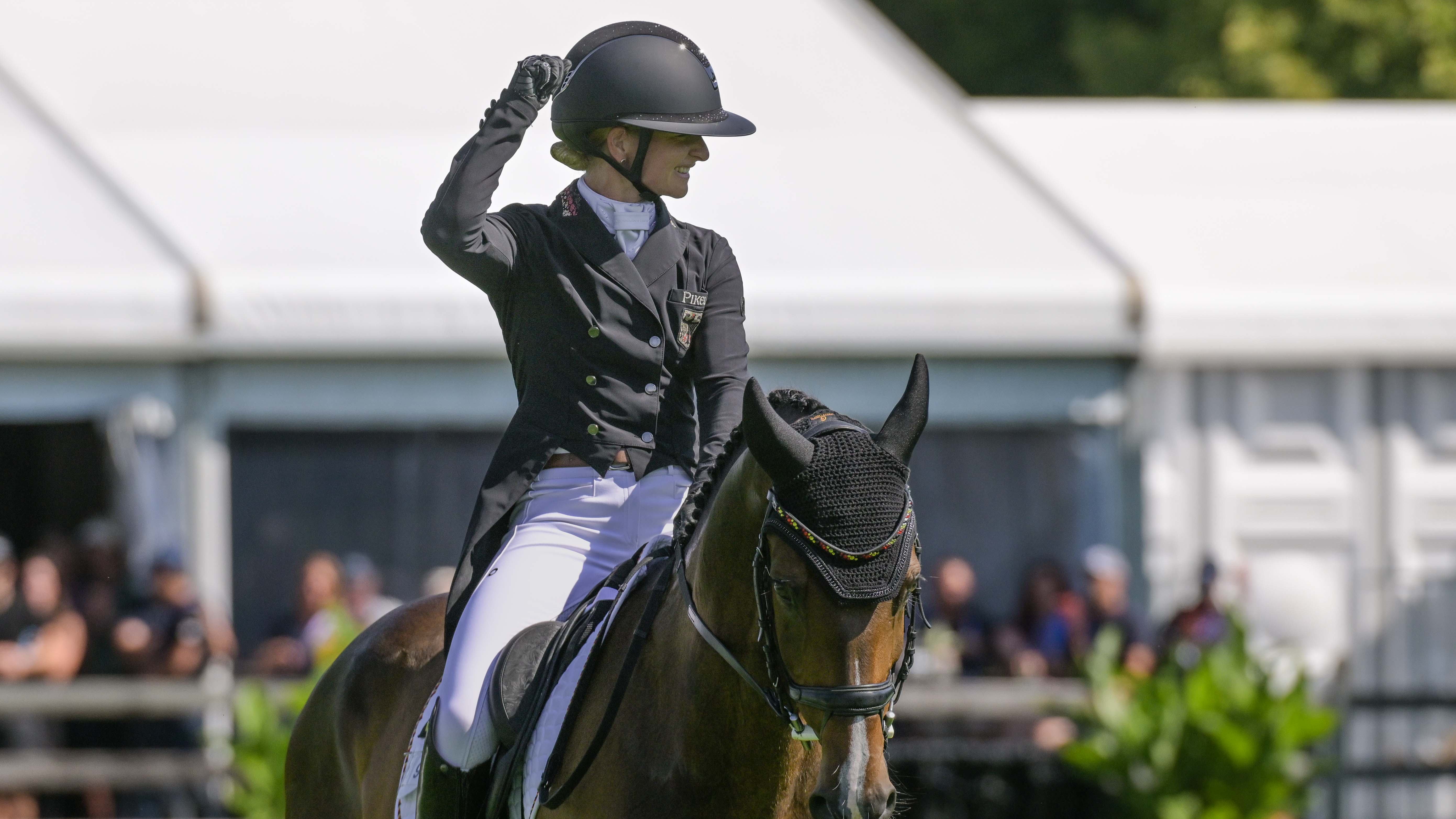 Pictured Julia Krajewski and Uelzener&amp;rsquo;s Nickel at Aachen World Championships.