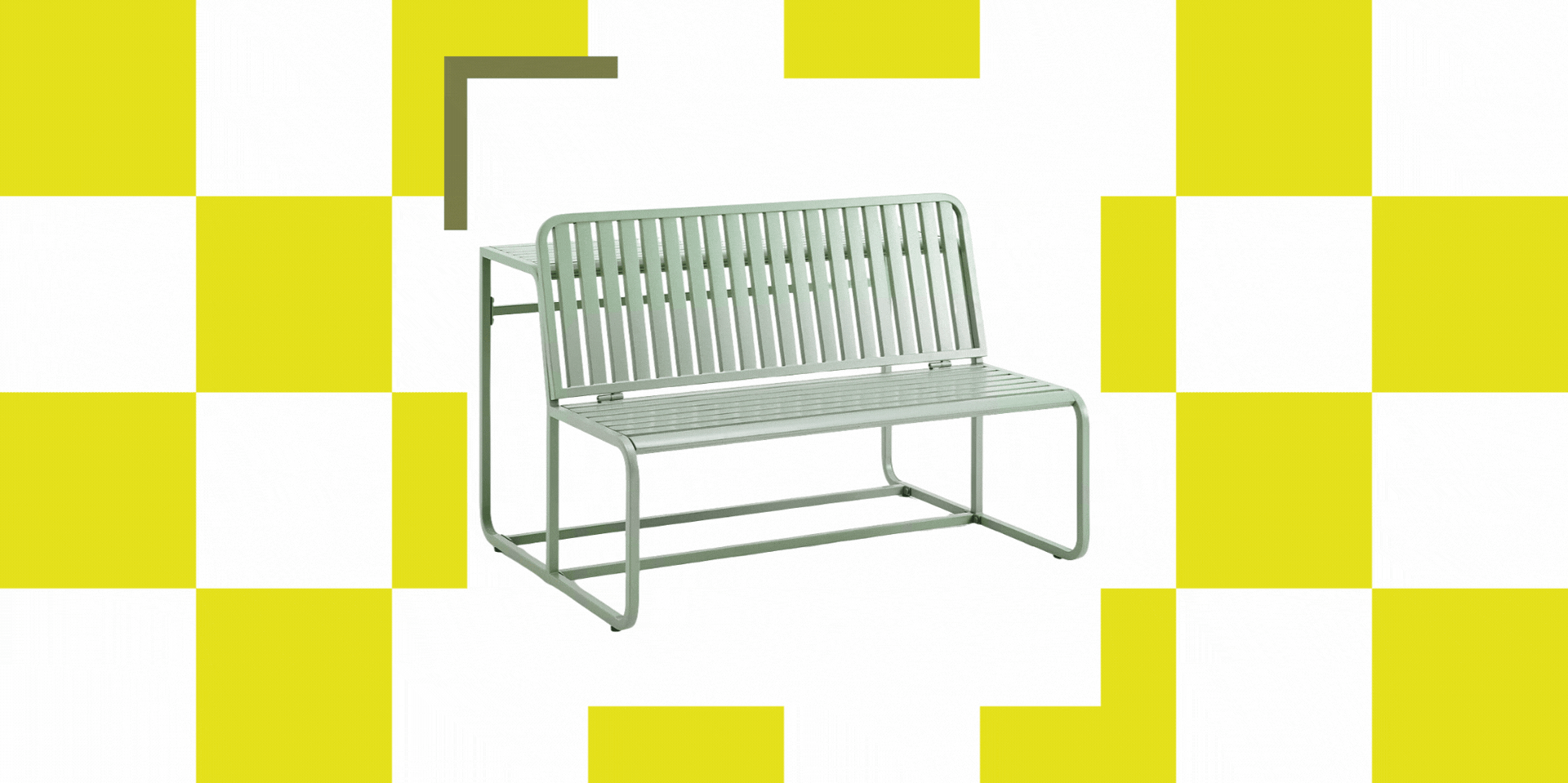 La Redoute Talia Steel Garden Table Bench