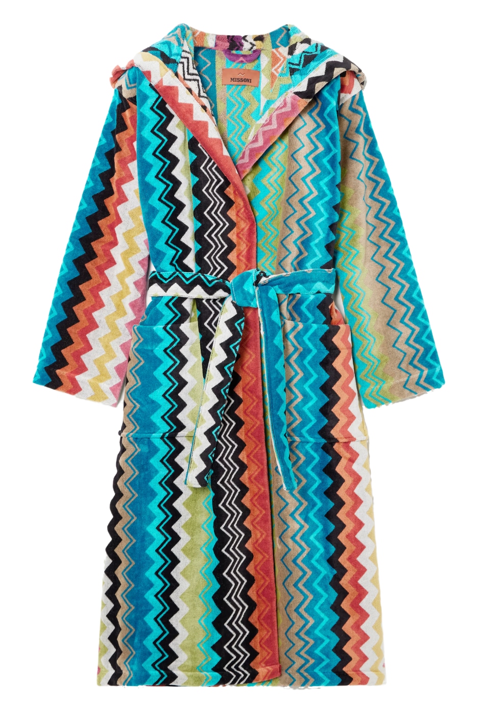 Giacomo Hooded Striped Cotton-Terry Robe