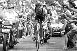 Jacques Michaud during his stage winning ascent of the Col de Joux Plane at the 1983 Tour de France. Photo: Graham Watson