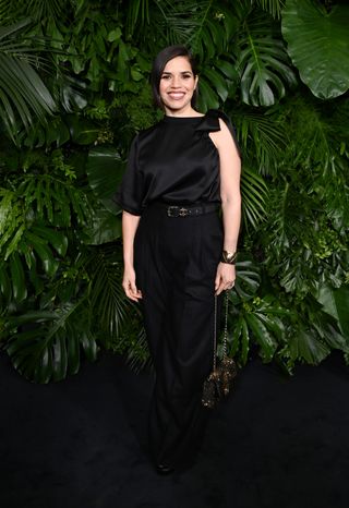 America Ferrera at CHANEL and Charles Finch Annual Pre-Oscar Dinner at the Polo Lounge in Beverly Hills